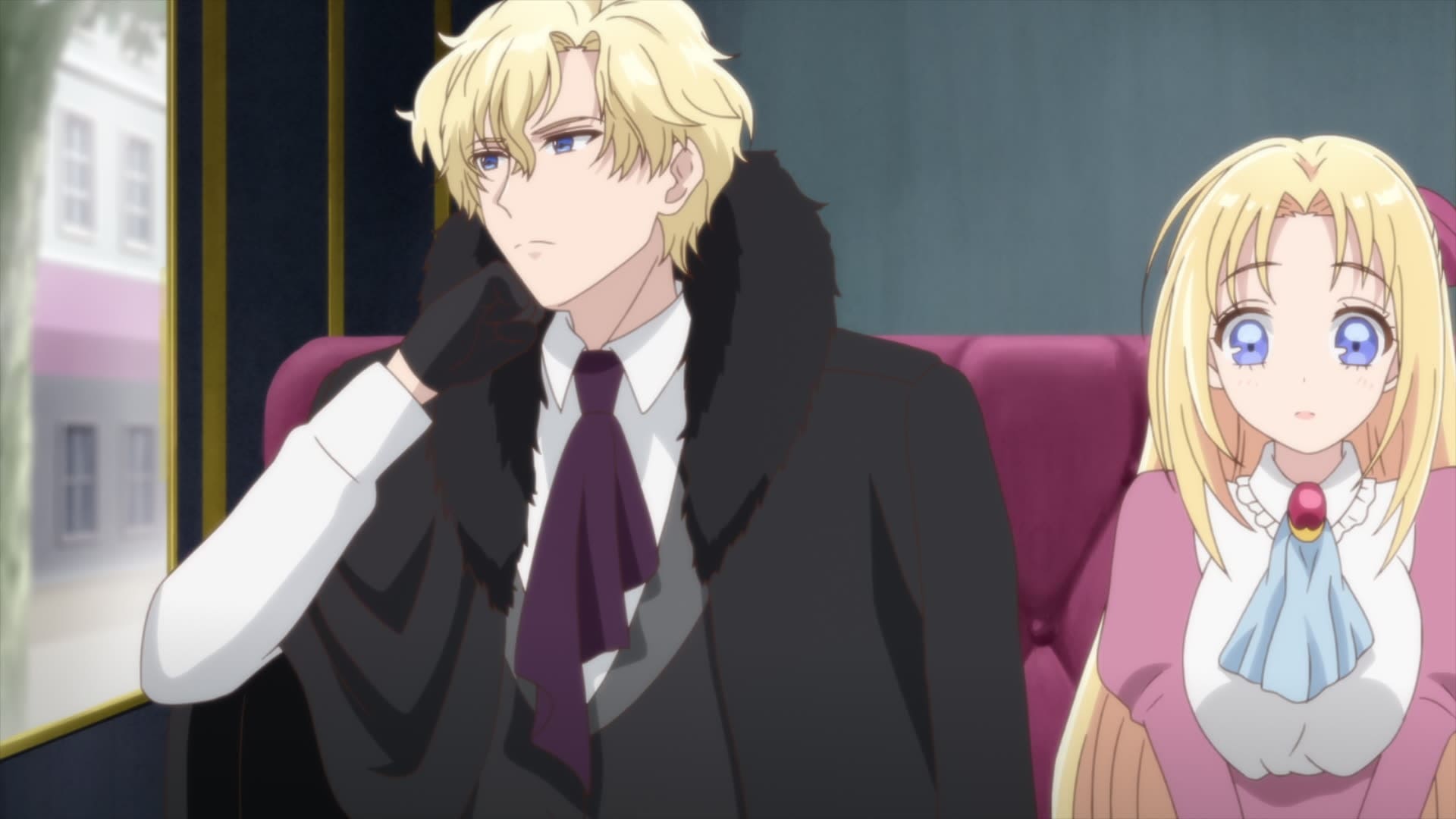 Linden (Yohei Azakami) sério ao lado de Elise (Yui Ishikawa) sentada, em Doctor Elise